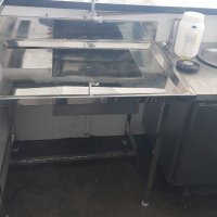 Mesa bancada em aço inox